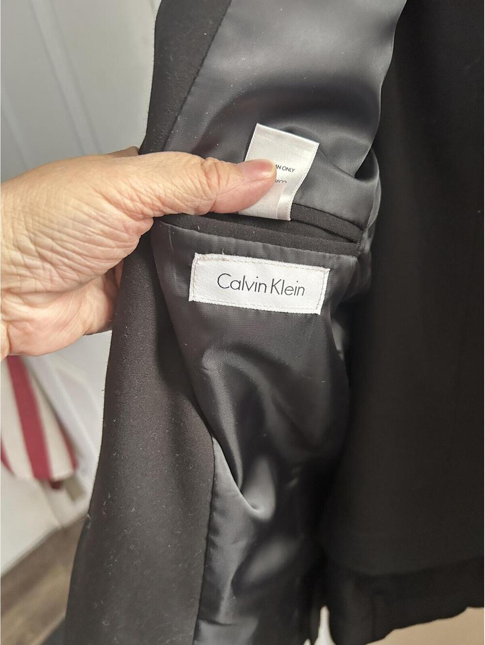 Calvin Klein Black Blazer Jacket Size 18 Regular